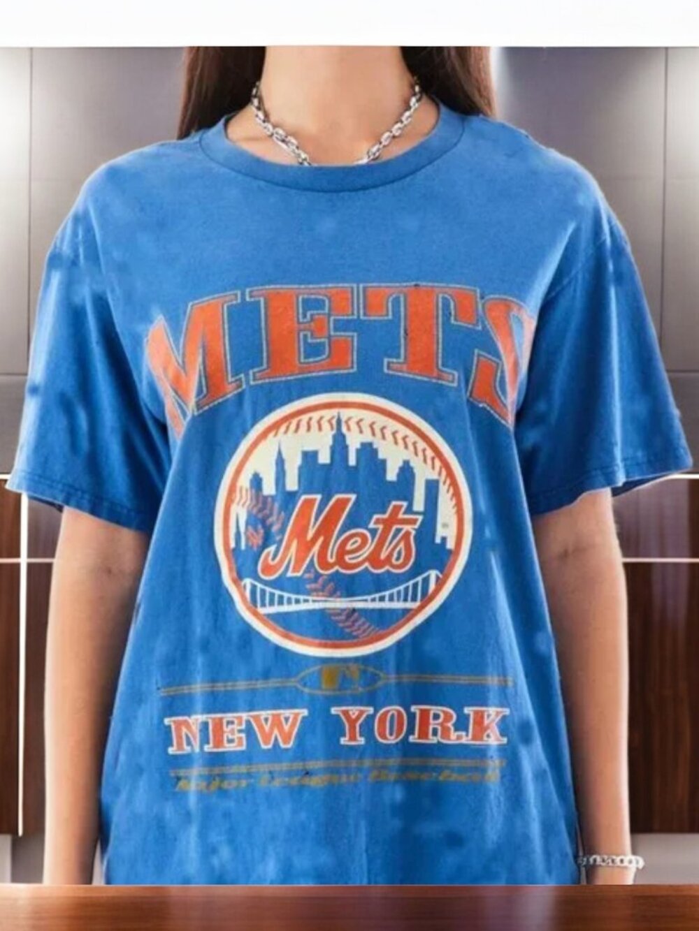 Vintage MLB New York Mets Big Logo T-Shirt, New York Mets Shirt, MLB REPRINT